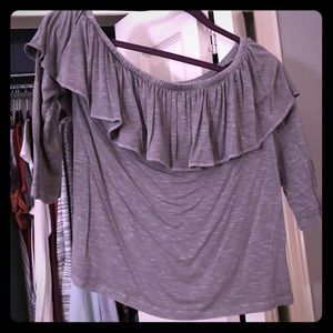 Off the shoulder, 3/4 sleeve shirt